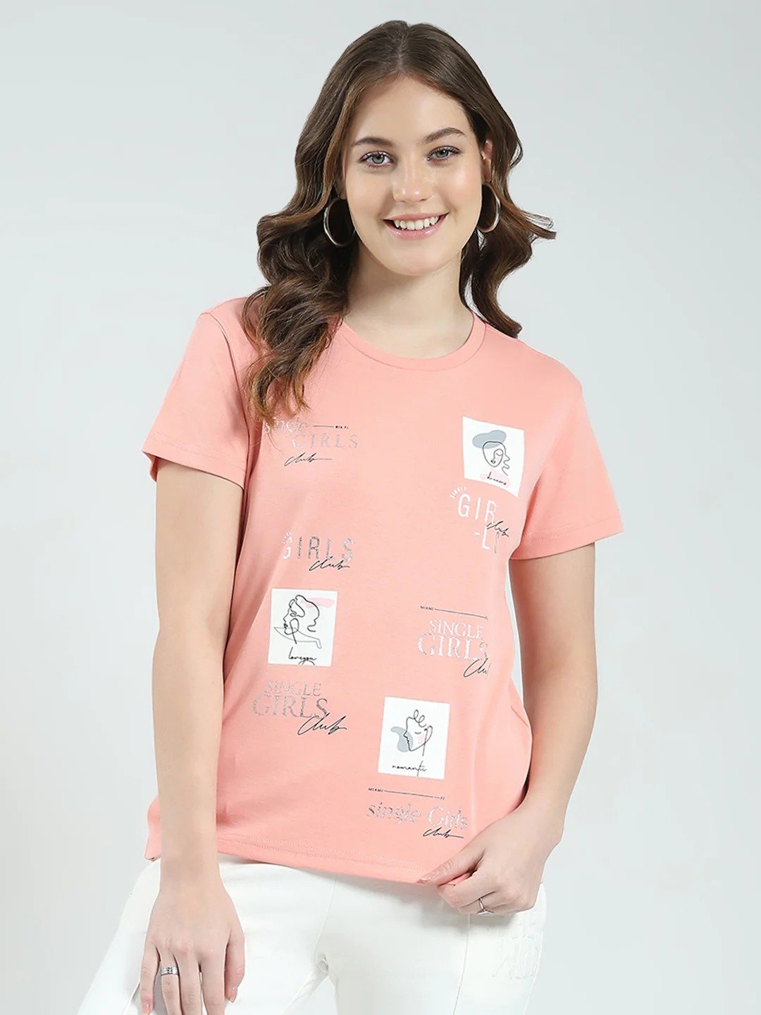 PeachPop Printed Tee