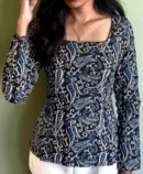 Midnight Paisley Top
